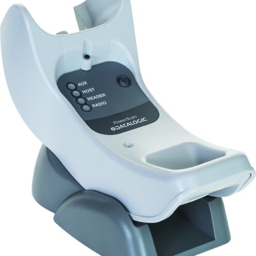 Datalogic charging/transmitter cradle, 433 MHz, white