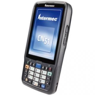 Honeywell CN51 adatgyűjtő: 2D, imager (EA30), billentyűzet (27 gomb, numerikus), 10.5 cm (4''), USB, Bluetooth, Wi-Fi (802.11a/b/g/n), Micro SD foglalat (max. 32GB), 480x800 pixel, TI OMAP, TI OMAP 4470, 1.5GHz, RAM: 1 GB, Flash: 16GB, Android (6.0), IP64, tartalmaz.: akkumulátor 3900mAh, külön rendelendő: interfész kábel, töltő dokkoló, tápegység