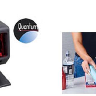 Honeywell QuantumE 3480 beépíthető szkenner, kereskedelmi, 1D, lézer, omnidirekcionális, IR kód szenzor, állítható szkennelési minta , 1650 olvasás/másodperc, tartalmaz.: kábel (KBW), tápegység (EU), szín: fekete
